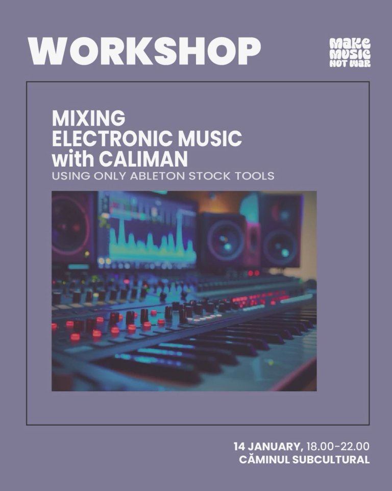 Afiș Mixing Electronic Music